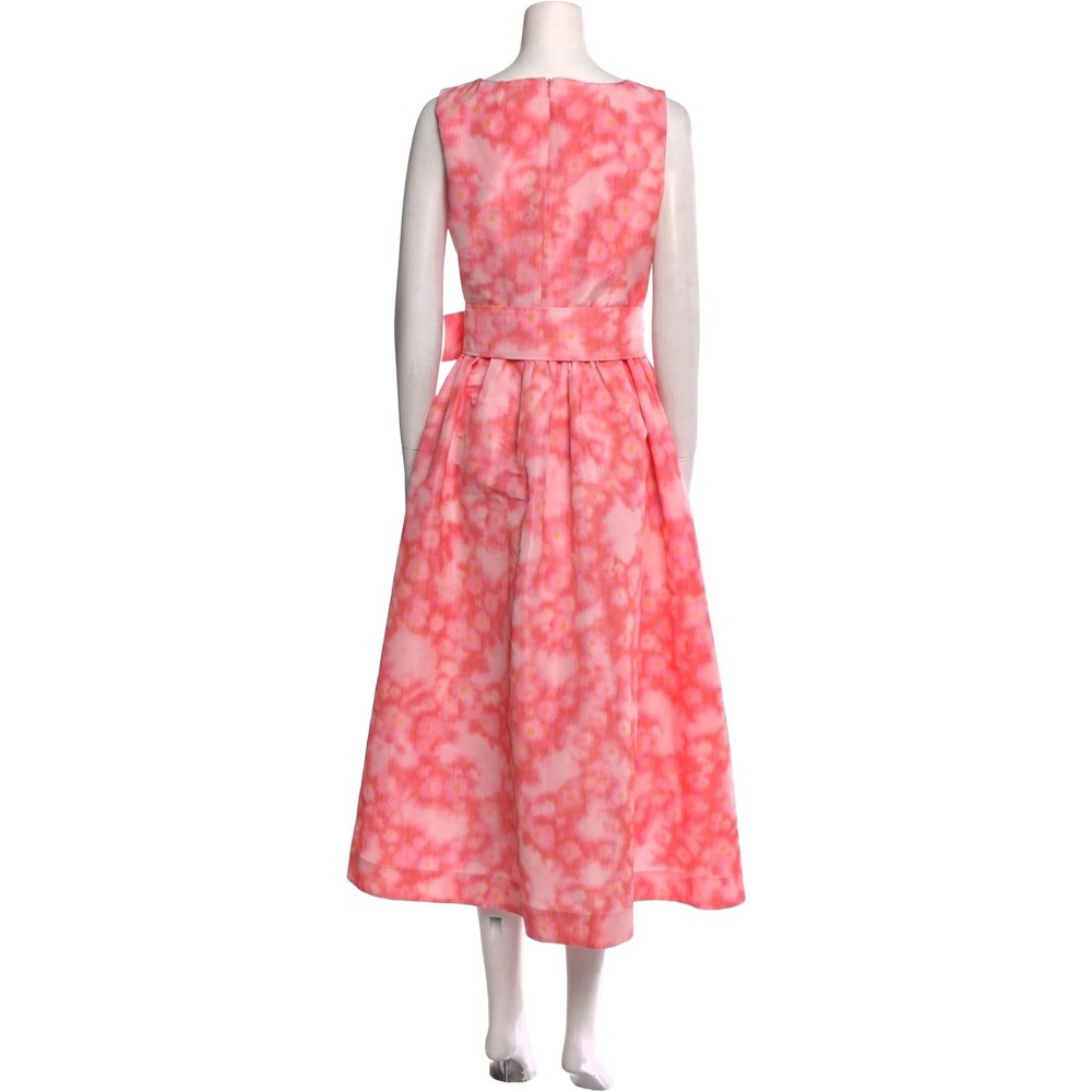 Molly Goddard Abstract Floral Tie Dye Tent Dress Pink Orange Princess Garden 2 - Picture 2 of 16